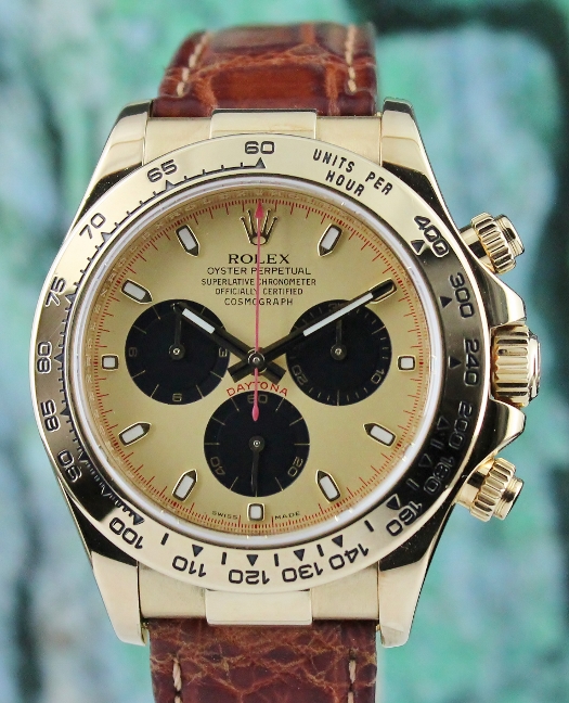 (image for) A ROLEX 18K YELLOW GOLD DAYTONA COSMOGRAPH - 116518
